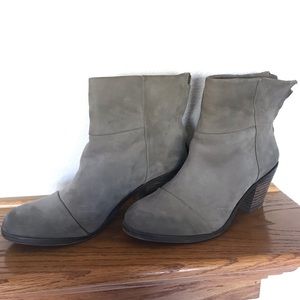 Gray Brand Booties